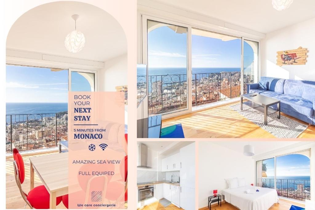 Amazing Sea View T2- Near Monaco * Beausoleil